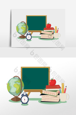 卡通扁平教師節(jié) 創(chuàng)意教學(xué)用具的視覺革新